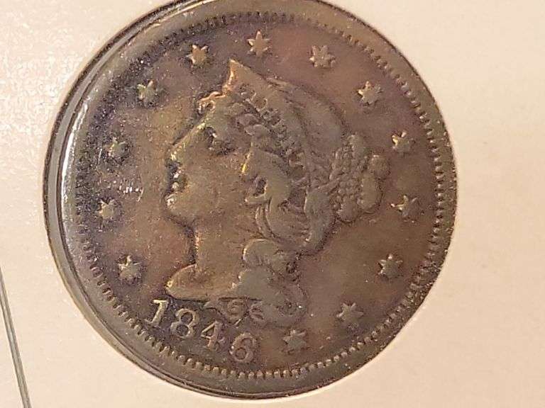 1846 Braided Large Cent -VG