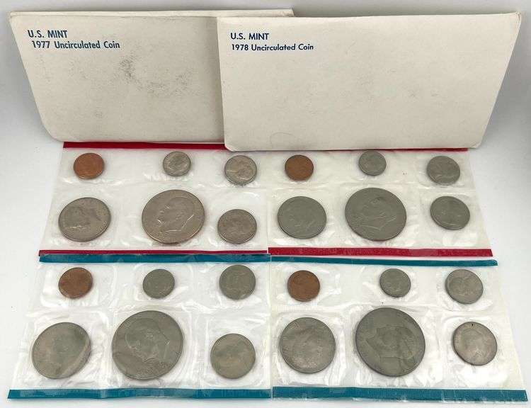1977 & 1978 Uncirculated Sets