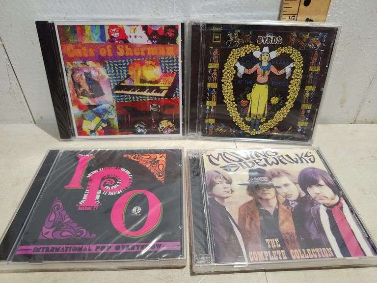 4 Unopened Cds, Cars Of Sherman, The Byrds Sweetheart Of The Rodeom Moving Sidewalks The Complete Co