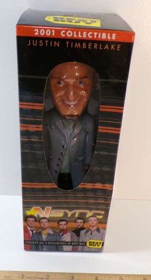 New 2001 Aspen Maketing "Best Buy" Exclusive Justin Timberlake Bobblehead