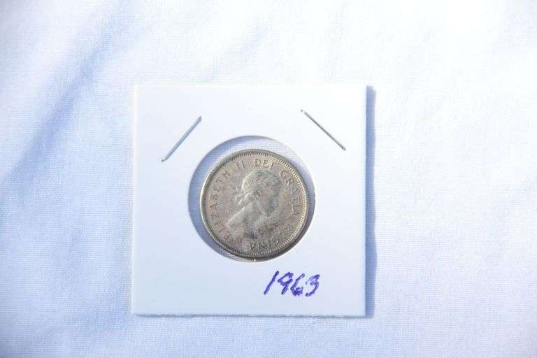 1963 Silver Canadian Quarter