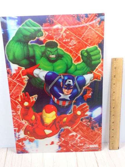 Marvel 2012 Avengers Metal Art Panel Poster