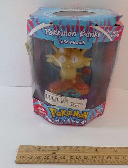 New 1999 Applause Pokemon Banks #52 Meowth