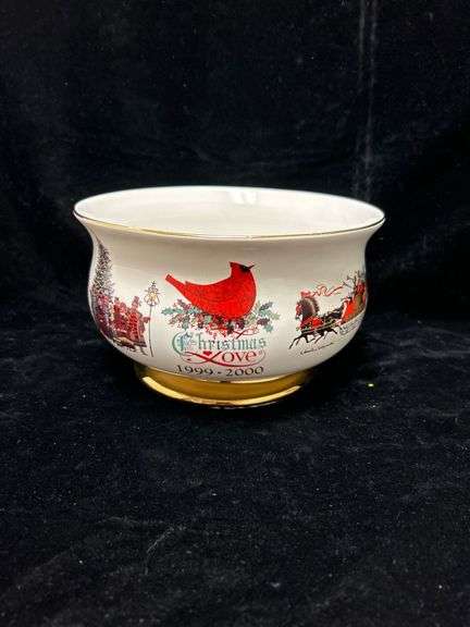 Charles Wysocki Teleflora Christmas Bowl 1999-2000