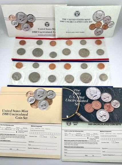 1988 & 1989 Uncirculated Sets