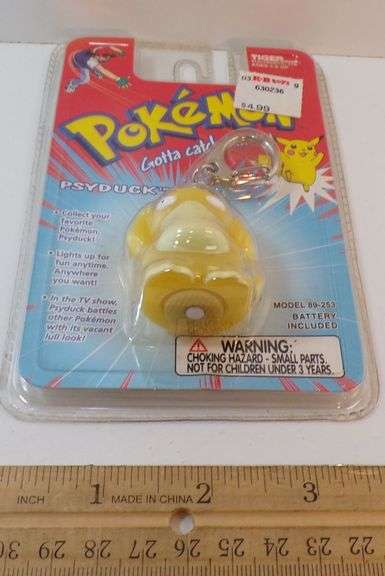 New 1998 Tiger Electronics Pokemon "Psyduck" Key Chain
