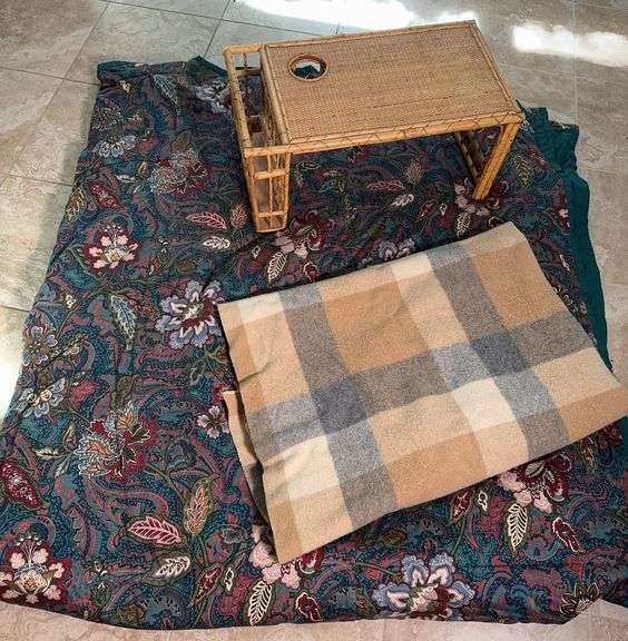 King Size Comforter, Wool Throw and Breakfast Tray