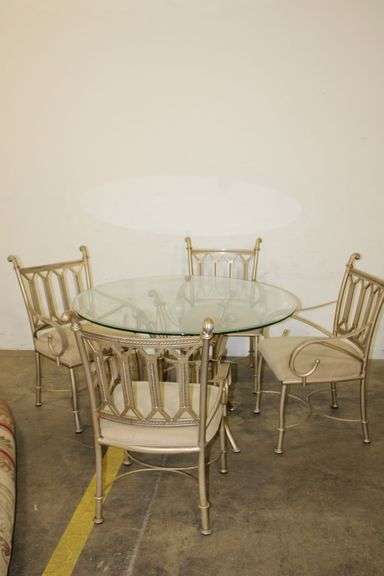 Glass Top Dining Table Set