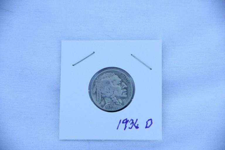 1936 D Buffalo Nickel