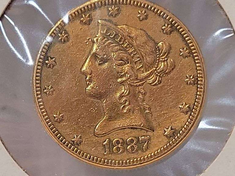 1887 $10 Gold Liberty Eagle - XF