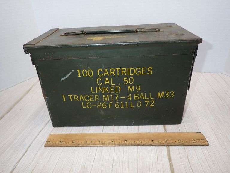 Military 50-Cal. Metal Ammunition Waterproof Box