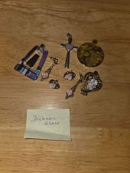Dichroic glass jewelry