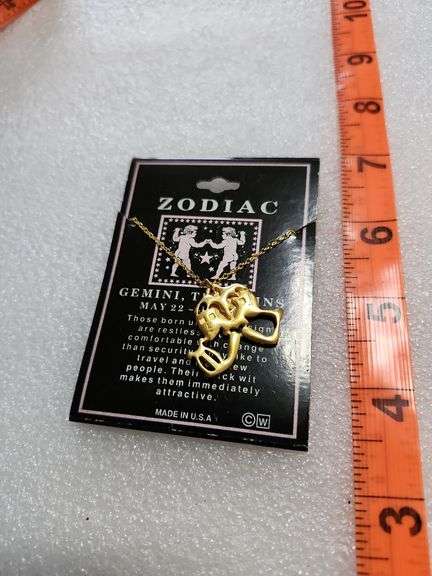 Zodiac Gemini The Twins Necklace