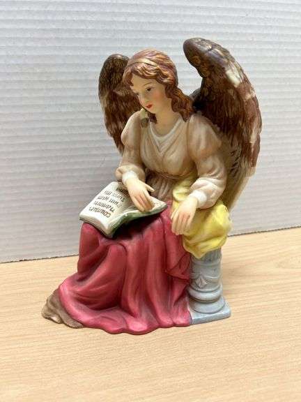O’Well Angel Figurine with Open Book, 6 Inches Tall