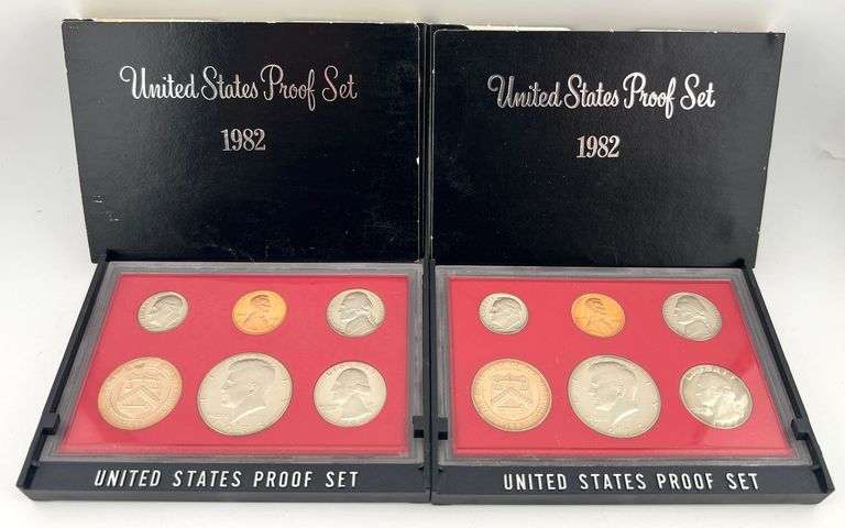 (2x) 1982 Proof Sets