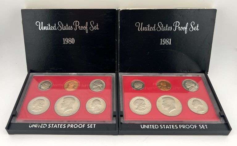1980 & 1981 Proof Sets