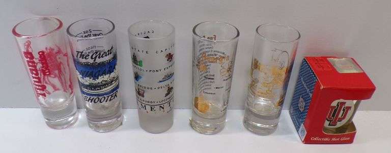 Lot of (6) Unique Shot Glasses