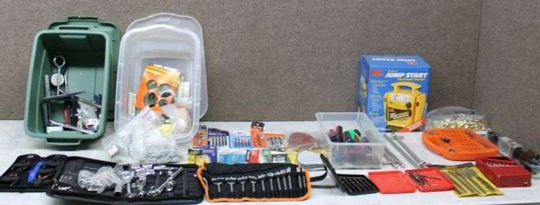 Hand Tools, Drill Bits, and Automotive Jump Starter