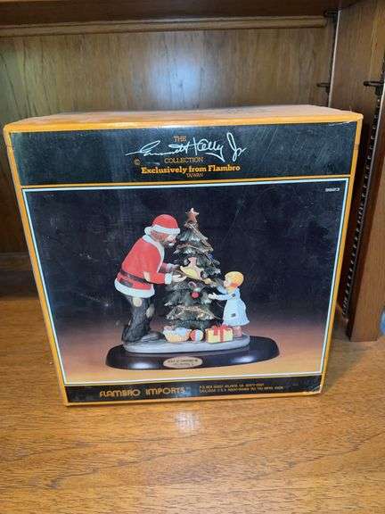 Emmett Kelly large figurine in box-clown.