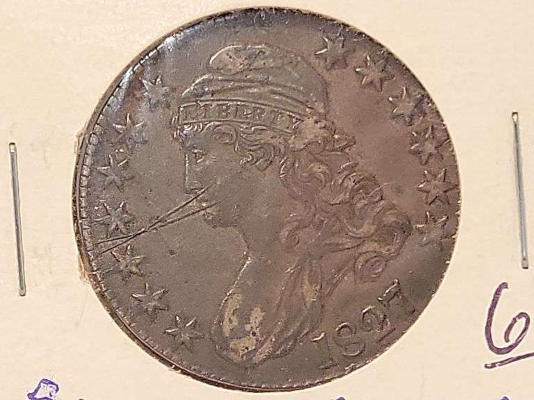 1827 Capped Bust Half Dollar -VF