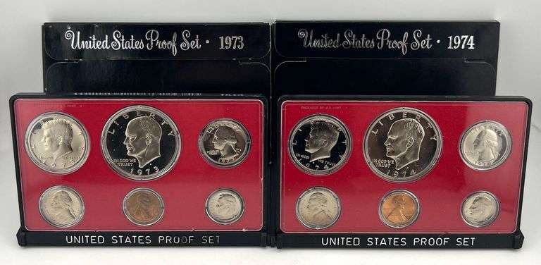 1973 & 1974 Proof Sets