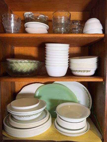 Corelle Corning Dish Set and Glassware