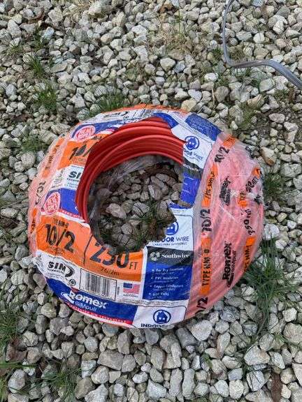 Romex 10/2 NM-B Indoor Wire, 250 ft Roll - Auction Ohio