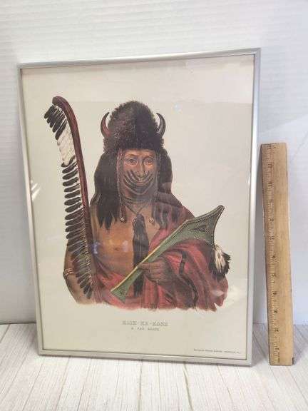 Framed Print of Kish-Ke-Kosh, A Fox Brave
