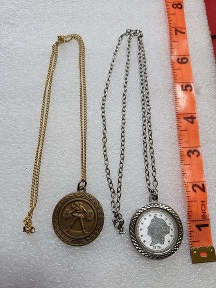 St. Peter 1997 Cheerleading Necklace & Coin Necklace