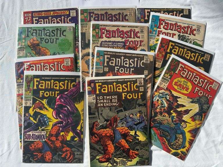 Lot of 12 Fantastic 4  Marvel comic books