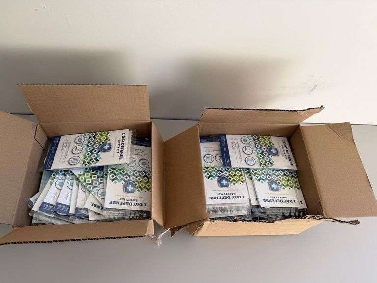 Boxes of 1 Day Defense Safety Kits - Auction Ohio