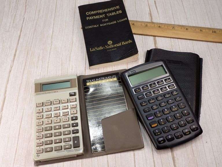 Two Financial Calculators and Mortgage Loan Booklet