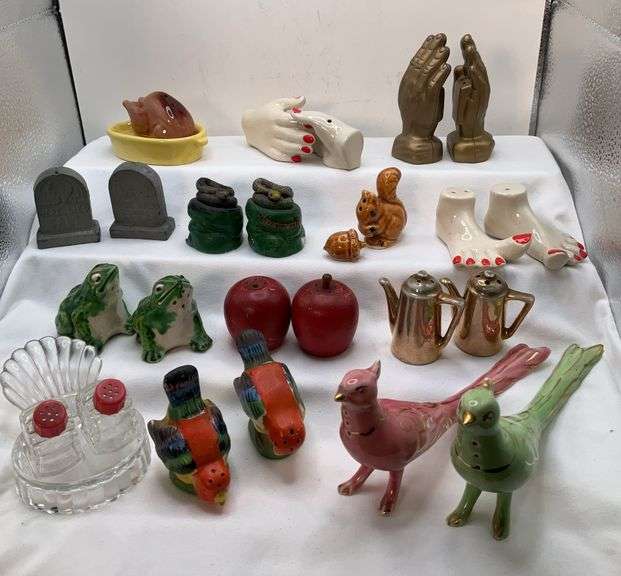 Vintage Salt and Pepper Shakers, Including Animals, Food, Tea Kettles & More
