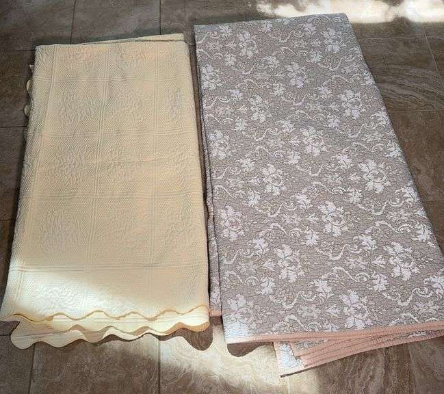 Two Medium Weight Bedspreads
