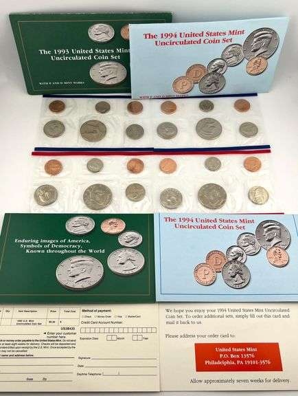 1993 & 1994 Uncirculated Sets