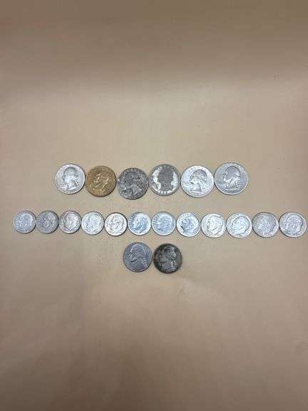 Mixed U.S. Coin Lot – Includes 90% Silver Quarters & Dimes (1940–1964)