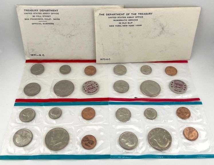 1971 & 1972 Uncirculated Sets