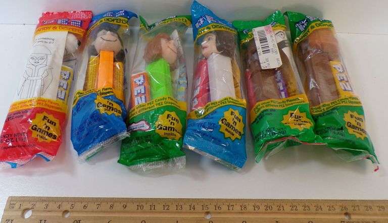 Lot of (6) New Vintage Pez Dispensers
