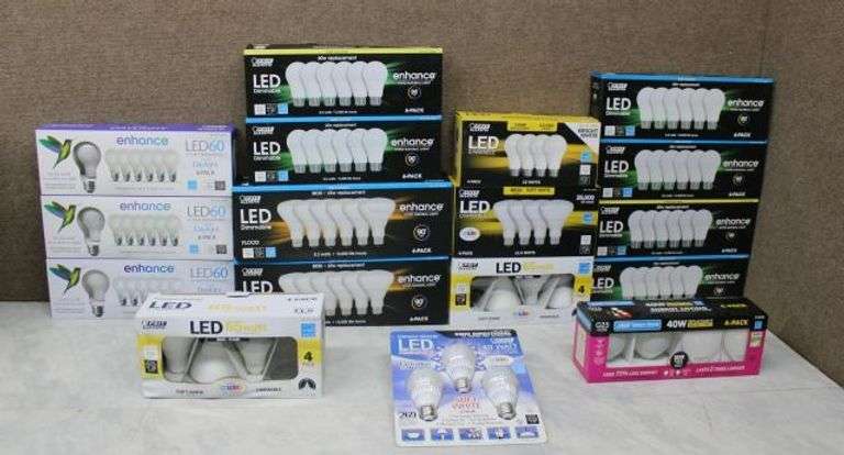 LED Light Bulbs Including FEIT Electric and Enhance by Satco