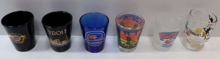 Lot of (6) Unique Shot Glasses