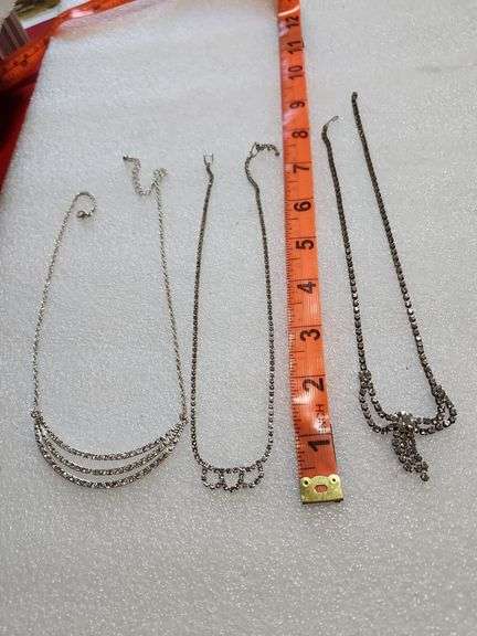 3 Rhinestone Necklaces
