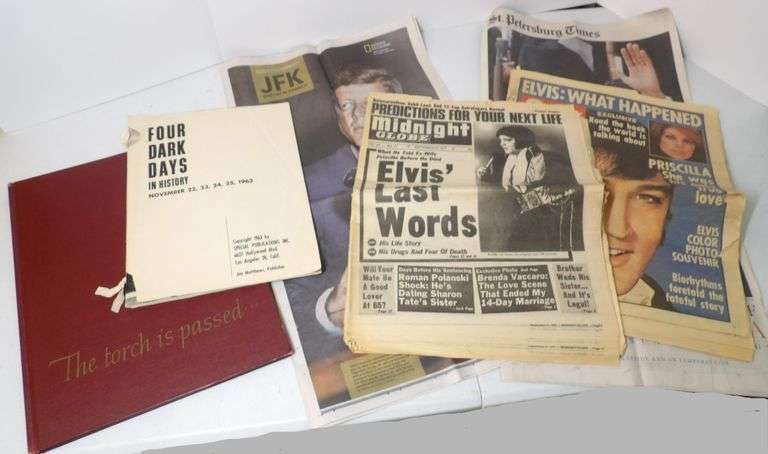 Print Media About Kennedy, Elvis, Obama