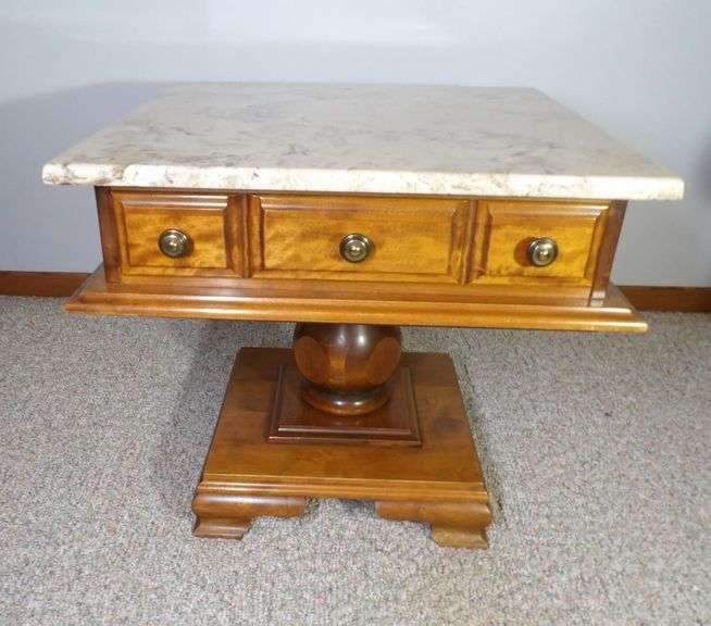 Marble Top Side Table