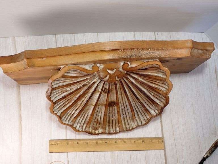 Ethan Allen Italian (Shell) Wall Shelf from the 1980s