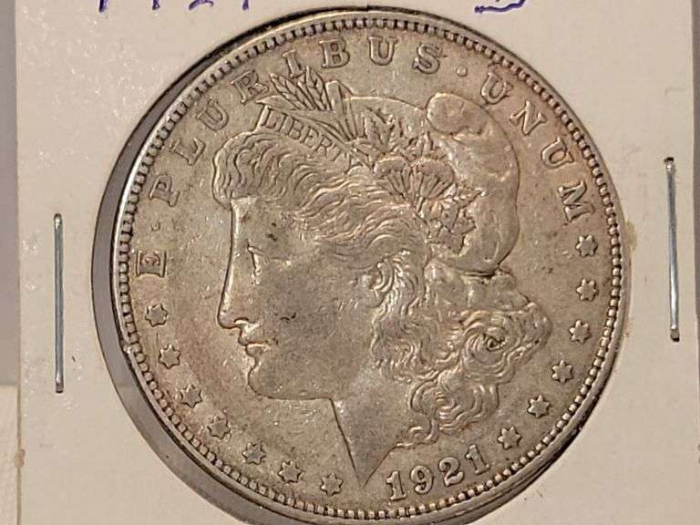 1921-D Morgan Silver Dollar-VF