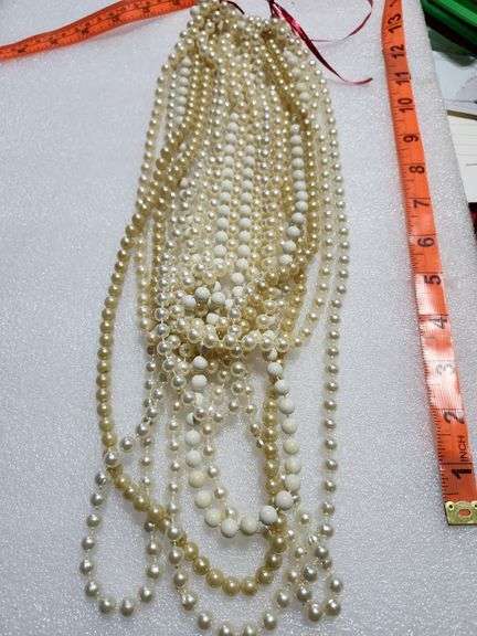 5 Long Beaded Necklaces