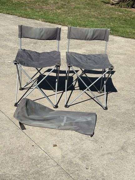 2 Portable Folding Camping Chairs