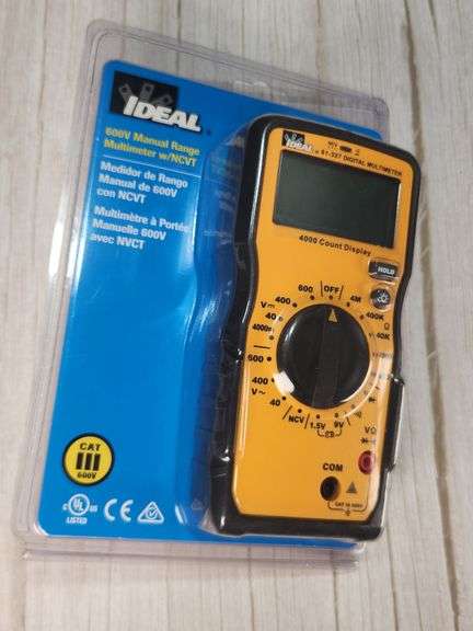Ideal 61-327 Manual Multimeter w/ NCVT, New