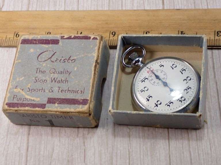 Aristo Swiss Stopwatch with Original Box- works perfect