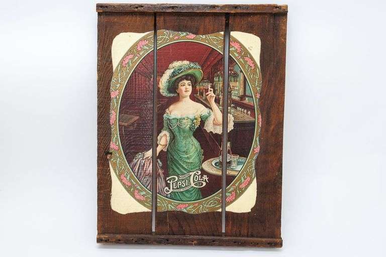 Vintage Pepsi Cola Advertising Sign